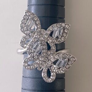 Butterfly Rhinestone Ring